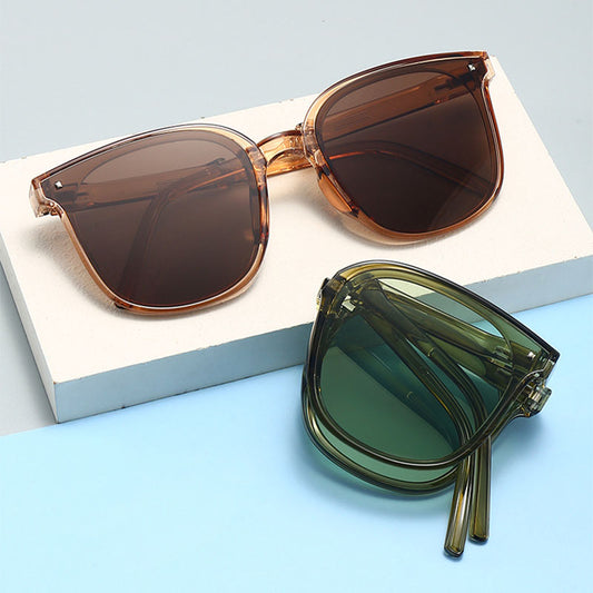 Folding Sunglasses Summer Beach Fashion Sun Protection Glasses